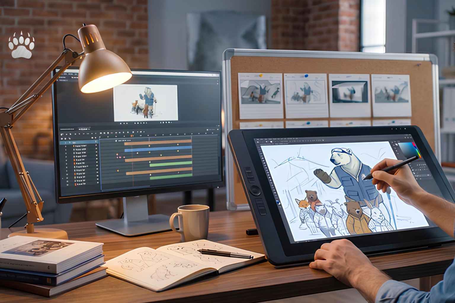 BFOE Workshop process artwork with hands and tablet